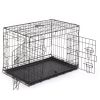 30" Pet Kennel Cat Dog Folding Steel Crate Animal Playpen Wire Metal