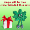 Lil' Mary Jane the Weed Leaf 420 Cat Toy