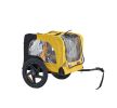 Yellow Outdoor Heavy Duty Foldable Utility Pet Stroller Dog Carriers Bicycle Trailer