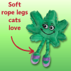 Lil' Mary Jane the Weed Leaf 420 Cat Toy