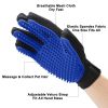 Cute Smart Upgrade Version 259 Tips Pet Hair Remover Gloves Pet Grooming Brush Gloves ( Right hand )