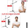 5Core Tripod Mic Stand Heavy Duty Adjustable Floor Microphone Boom Arm Pedestal Para Microfono - MS DBL