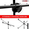 5Core Tripod Mic Stand Heavy Duty Adjustable Floor Microphone Boom Arm Pedestal Para Microfono - MS DBL